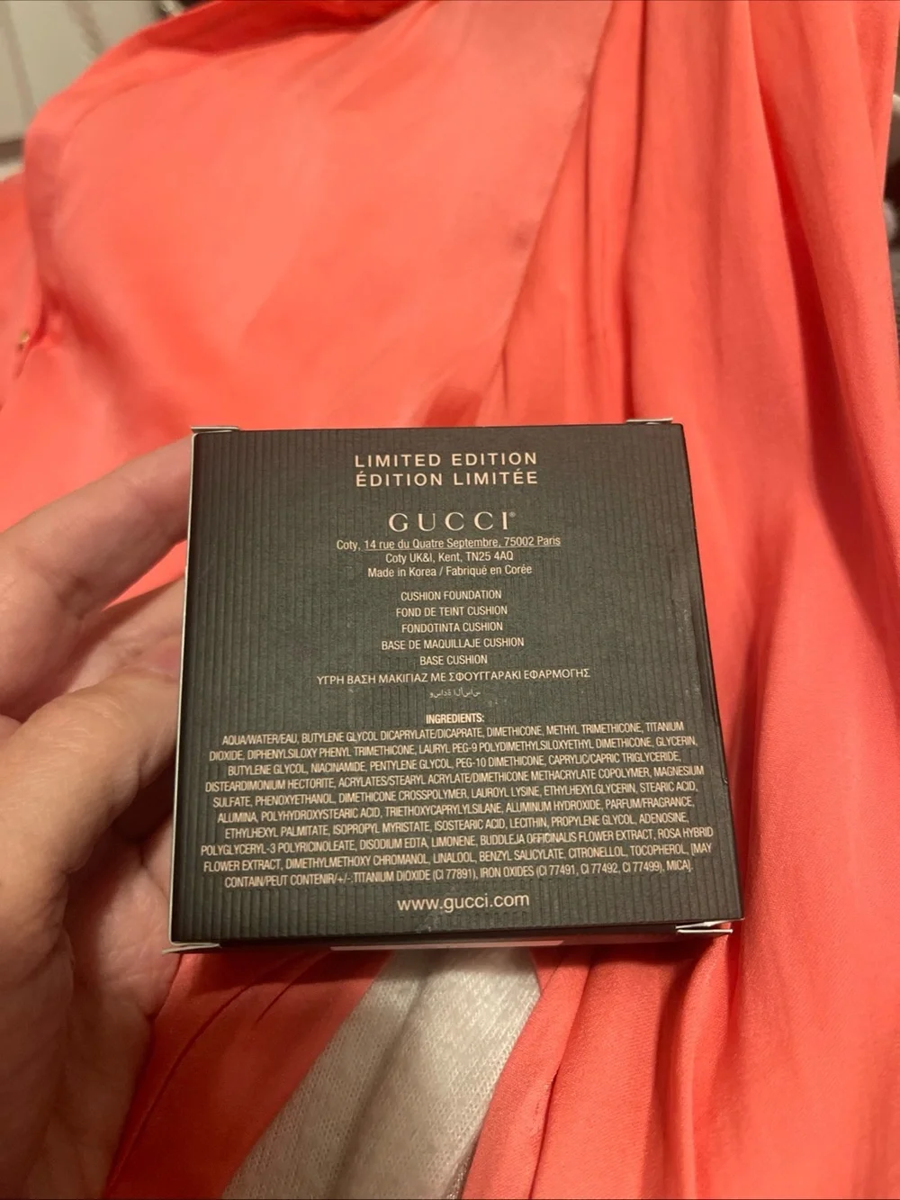 Gucci Cushion de Beauté Compact in Peach-Beige